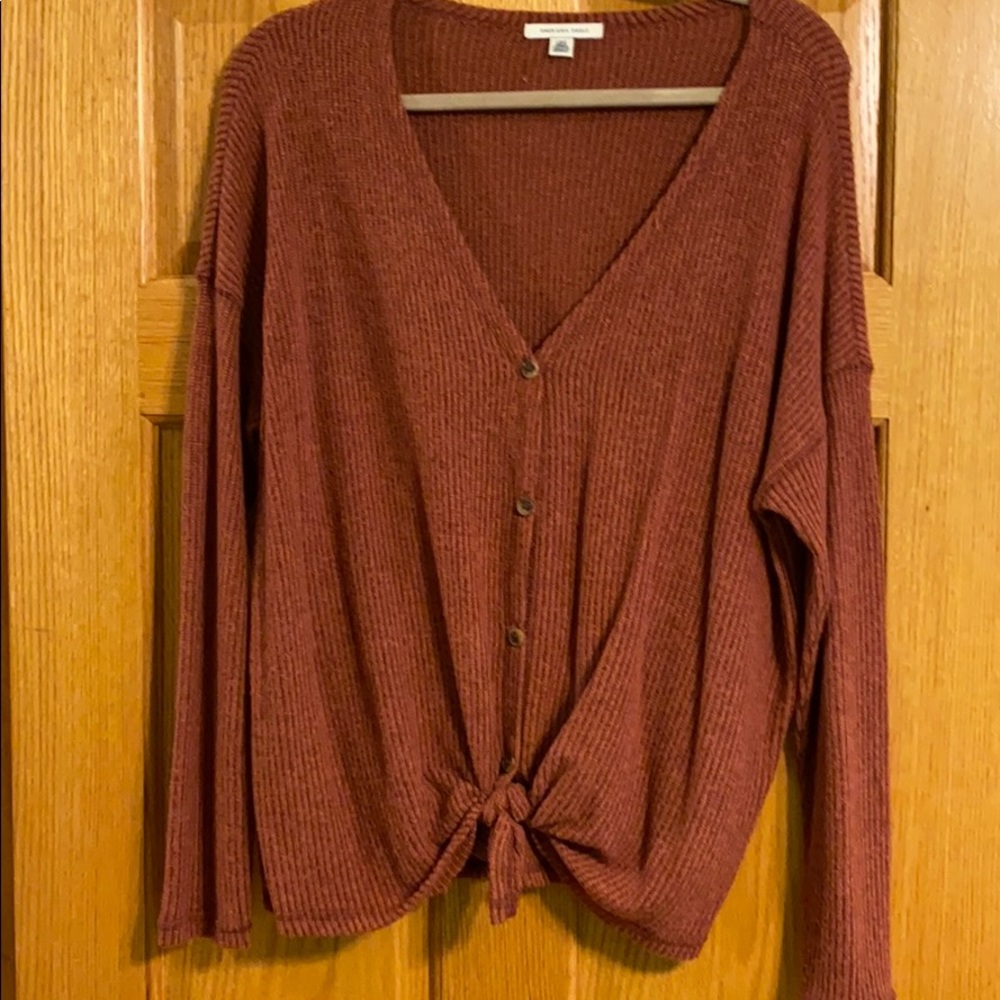 Burnt orange light sweater